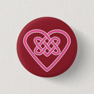 Badge Rond 2,50 Cm Celtic Heart Round Button