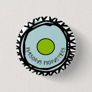 Badge Rond 2,50 Cm Cercle bleu