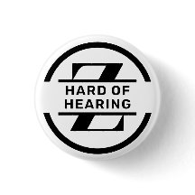 Cercle monochrome Monogramme Malentendant