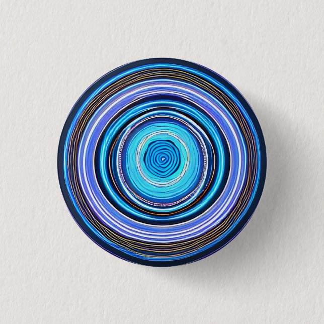Badge Rond 2,50 Cm Cercles Hypnotiques Badge Rond 3 Cm (Devant)
