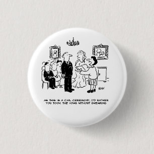 Badge Rond 2,50 Cm Cérémonie des Mariages civils dans un bureau d'e