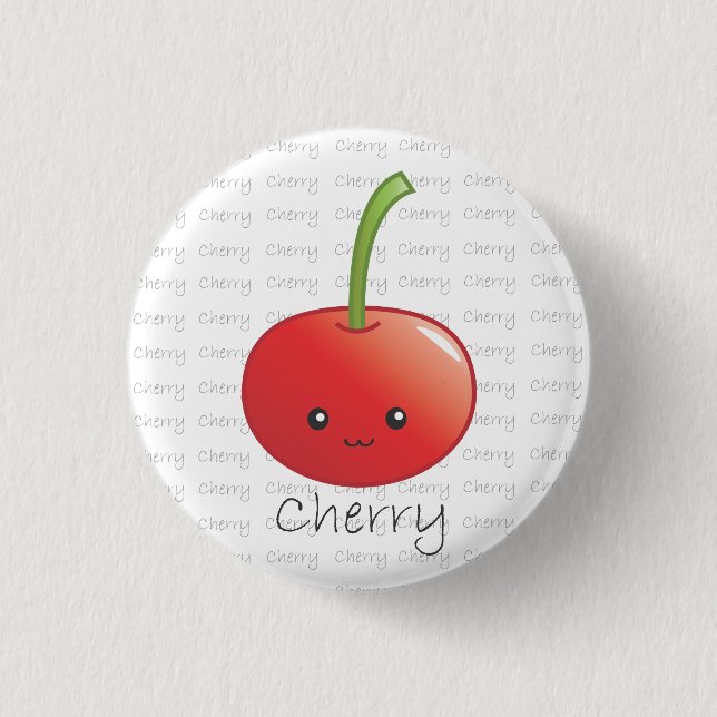 Badge Rond 2,50 Cm Cerise - cerise (Devant)