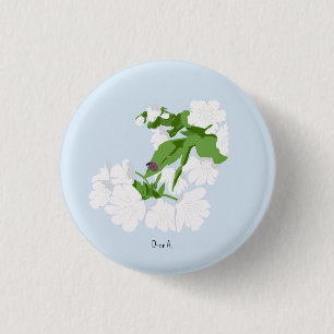 Badge Rond 2,50 Cm Cerisier en fleur 