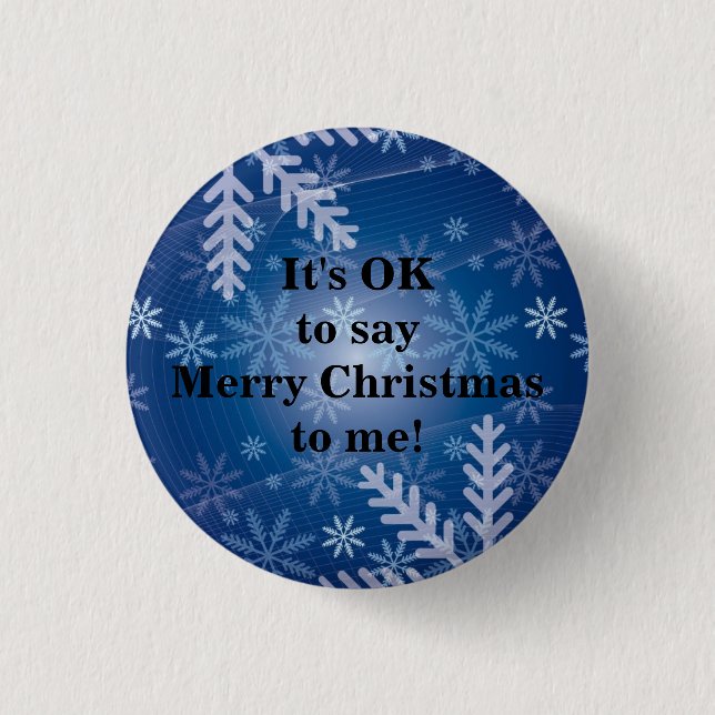Badge Rond 2,50 Cm "C'est bon de me dire Joyeux Noël" Bouton (Devant)