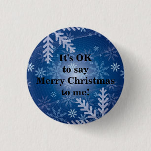 Badge Rond 2,50 Cm "C'est bon de me dire Joyeux Noël" Bouton