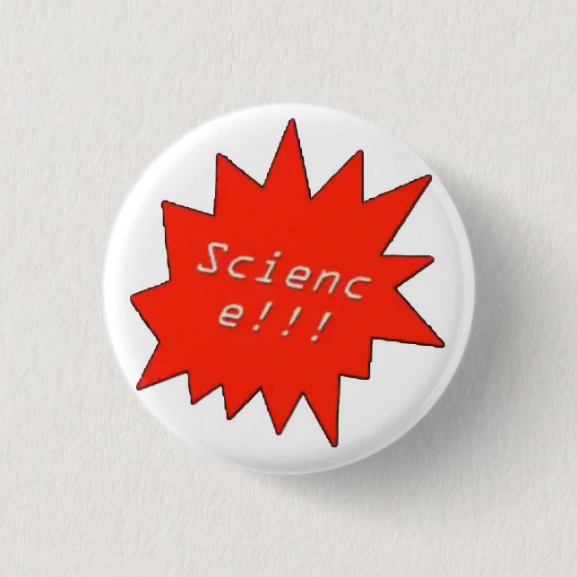 Badge Rond 2,50 Cm C'est bouton de la Science (Devant)