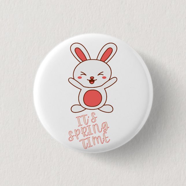 Badge Rond 2,50 Cm C'est le printemps               (Devant)