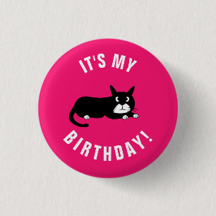 Badge Rond 2,50 Cm C'est mon anniversaire !