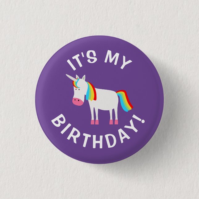Badge Rond 2,50 Cm C'est mon anniversaire ! (Devant)