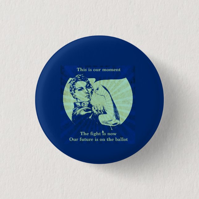 Badge Rond 2,50 Cm C'est notre moment - Bouton (Devant)