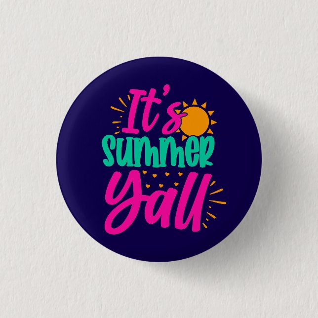 Badge Rond 2,50 Cm C'est Summer Y'all-54808 (Devant)