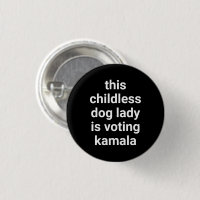Cette dame de chien sans enfant vote kamala noir