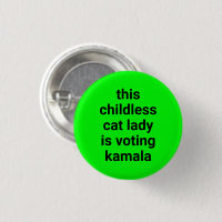 Cette femme de chat sans enfant vote kamala neon