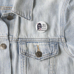 Badge Rond 2,50 Cm Cette fille aime Halloween