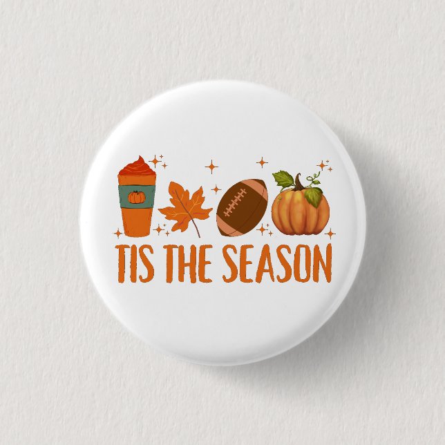 Badge Rond 2,50 Cm Cette Saison Automne Halloween Automne Halloween (Devant)