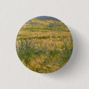 Badge Rond 2,50 Cm Champ de Bleuet