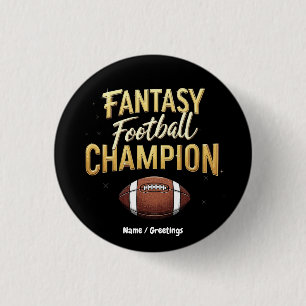 Badge Rond 2,50 Cm Champion De Football Imaginaire Dominez Comme Un P