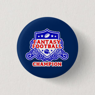 Badge Rond 2,50 Cm Champion d'Imaginaire de football