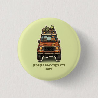 Badge Rond 2,50 Cm Chapeau de randonnée capybara personnalisé