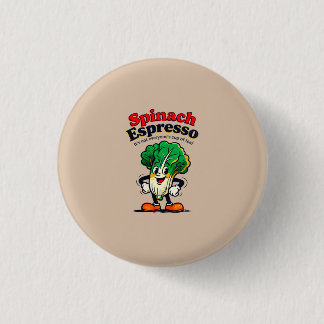 Badge Rond 2,50 Cm Chapeau Expresso Épinard