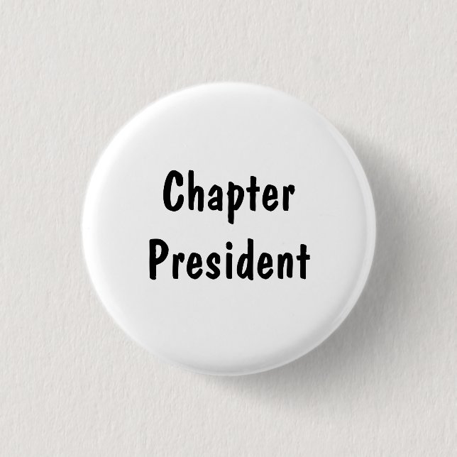 Badge Rond 2,50 Cm Chapitre Président (Devant)