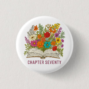 Badge Rond 2,50 Cm Chapitre Soixante-dix 70e Anniversaire
