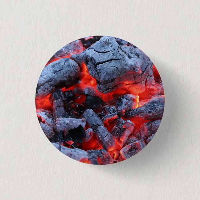 Badge Rond 2,50 Cm Charbons chauds (Devant)