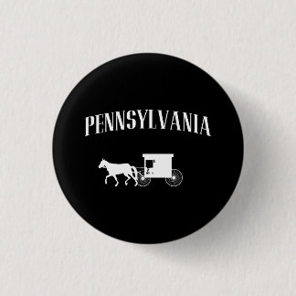 Badge Rond 2,50 Cm Chariot de la Pennsylvanie Amish