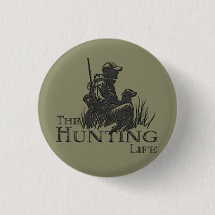 Badge Rond 2,50 Cm Chasse
