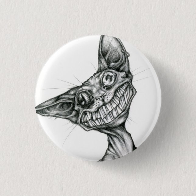 Badge Rond 2,50 Cm Chat d'allié (Devant)
