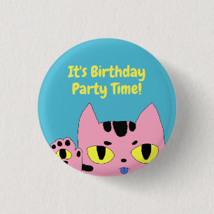 Badge Rond 2,50 Cm Chat de poche Alien