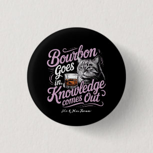 Badge Rond 2,50 Cm Chat drôle et savoir graphique Bourbon se dévoile