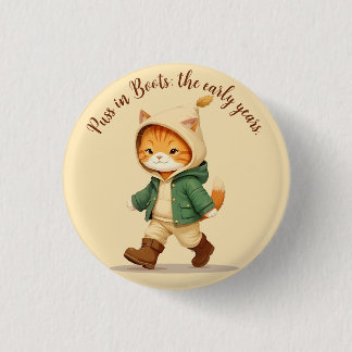 Badge Rond 2,50 Cm Chat en bottes.