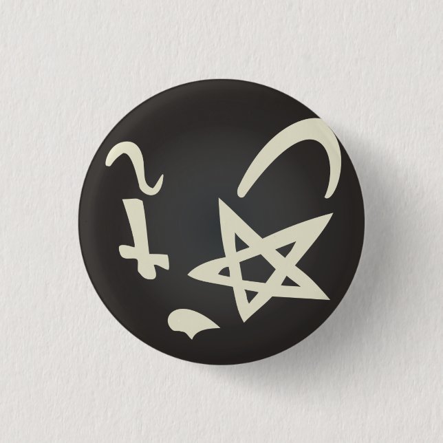 Badge Rond 2,50 Cm Chat intelligent (Devant)