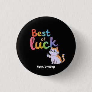 Badge Rond 2,50 Cm Chat mignon mémé pleurant Illustration sarcastique