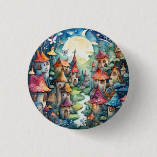 Badge Rond 2,50 Cm Château magique Fairyland