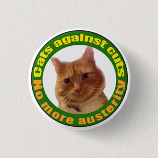 Badge Rond 2,50 Cm Chats contre des coupes