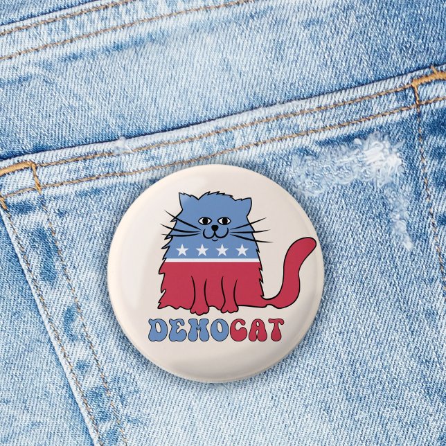 Badge Rond 2,50 Cm Chats Dames de chat pour Kamala Harris Vote 2024 (Créateur téléchargé)
