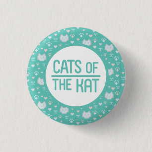Badge Rond 2,50 Cm Chats du bouton Kat