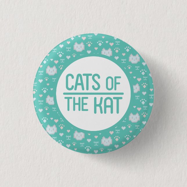 Badge Rond 2,50 Cm Chats du bouton Kat (Devant)