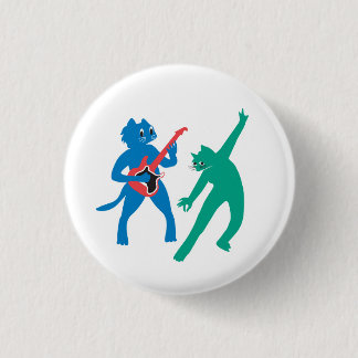 Badge Rond 2,50 Cm Chats musicaux