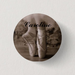 Badge Rond 2,50 Cm Chaussure de Pointe - Caroline