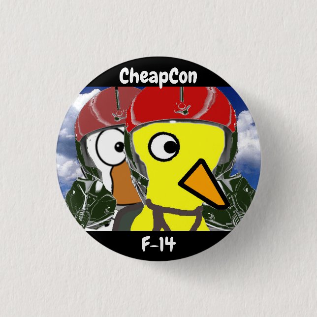 Badge Rond 2,50 Cm cheapcon 14 (Devant)