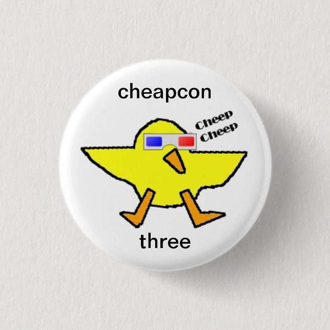 Badge Rond 2,50 Cm cheapcon 3 (Devant)