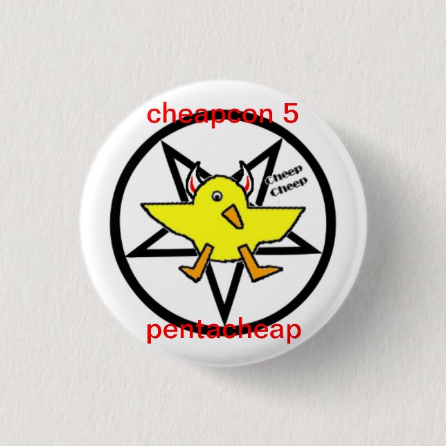 Badge Rond 2,50 Cm cheapcon 5 (Devant)