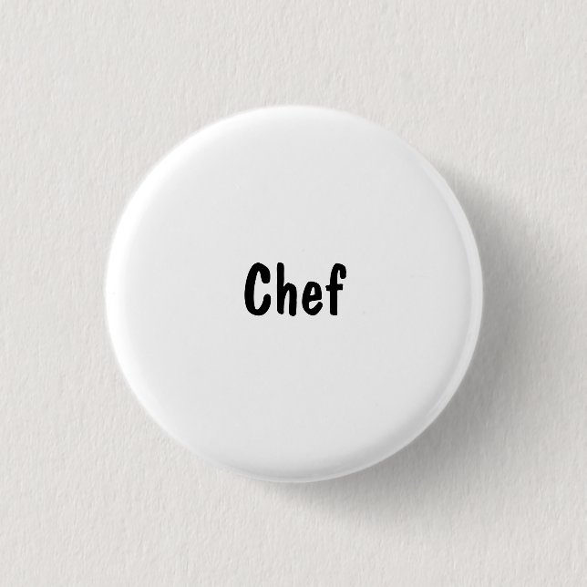 Badge Rond 2,50 Cm Chef (Devant)