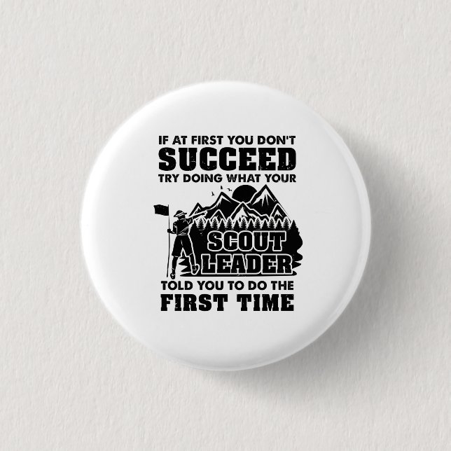 Badge Rond 2,50 Cm Chef scout (Devant)