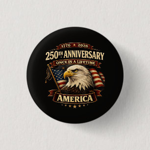 Badge Rond 2,50 Cm Chemise 250e anniversaire États-Unis 250e Amérique