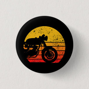 Badge Rond 2,50 Cm Chemise moto Vintage T-shirt rétro pour Cafe Ra