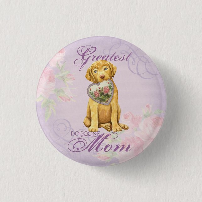 Badge Rond 2,50 Cm Chessie Heart Maman (Devant)